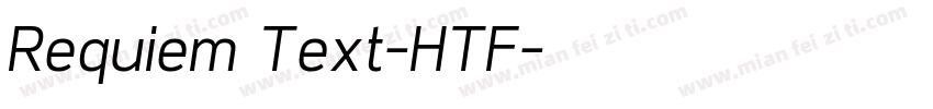 Requiem Text-HTF字体转换